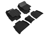Hybrid Elegant All-Weather Floor Mats for 5-Seat 2020-2021 Mercedes Benz GLE-Class, Custom Fit Hybrid Elegant Series Floor Liners (1st & 2nd Row, Black)